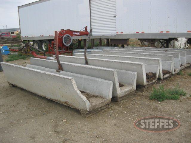 (8) J concrete feed bunks, 10'
